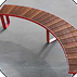 Curved bench