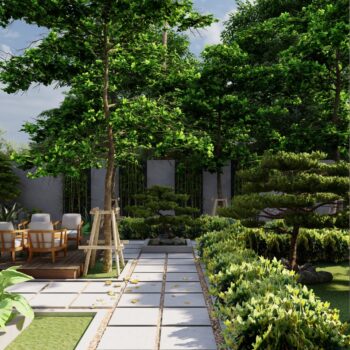 3d,Garden,Design,For,Architecture